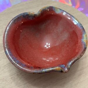 Handcrafted Red Ceramic Bowl